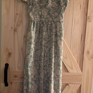 Floral Sage Green Jumper